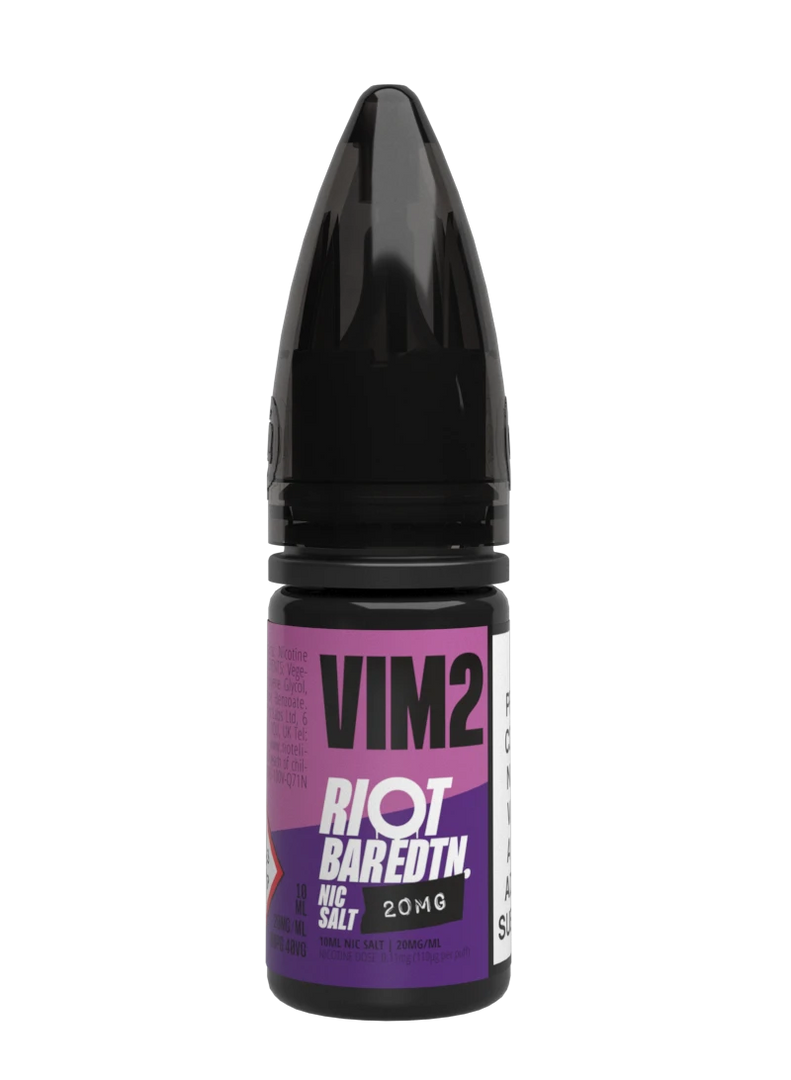 10× Riot Squad Bar Edition Nic Salt E‑Liquids in Vim 2 – a pack of ten 10 ml bottles featuring a formulated with smooth nicotine salt and a 40/60 PG/VG base for a richer vapor experience.