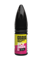 Load image into Gallery viewer, 10× Riot Squad Bar Edition Nic Salt E‑Liquids in Guava Passionfruit & Pineapple – a pack of ten 10 ml bottles featuring a formulated with smooth nicotine salt and a 40/60 PG/VG base for a richer vapor experience.