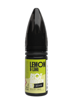 Load image into Gallery viewer, 10× Riot Squad Bar Edition Nic Salt E‑Liquids in Lemon & Lime – a pack of ten 10 ml bottles featuring a formulated with smooth nicotine salt and a 40/60 PG/VG base for a richer vapor experience.