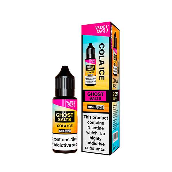 Ghost Nic Salt 10 ml E‑Liquid in Cola Ice – sleek 10 ml bottle featuring a smooth nicotine salts in a 50/50 base, ideal for pod systems.