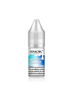 10ml bottle of SMOK Nic Salt Vape Juice in Blue Razz Lemonade flavor, 50/50 PG/VG ratio for balanced flavor and vapor production, available in 10mg and 20mg nicotine salt strengths.