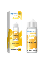 Load image into Gallery viewer, Banana Ice Hayati Pro Max E-Liquid 100ml – no nicotine vape juice with rich flavor and smooth 70/30 VG PG blend