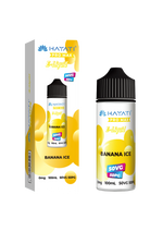 Load image into Gallery viewer, Banana Ice Hayati Pro Max E-Liquid 100ml – no nicotine vape juice with rich flavor and smooth 50/50 VG PG blend