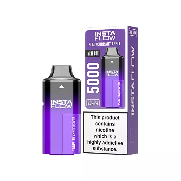Blackcurrant Apple INSTAFLOW 5000 PUFFS Disposable Vape Kit 20mg Nicotine