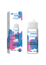 Load image into Gallery viewer, Blue Razz Gummy Bear Hayati Pro Max E-Liquid 100ml – no nicotine vape juice with rich flavor and smooth 70/30 VG PG blend