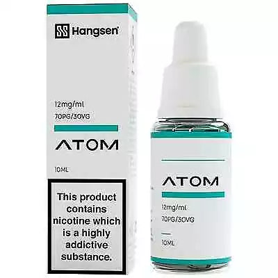 A product image featuring a box and a bottle of Hangsen Blue Sky e-liquid. The box indicates nicotine levels and a 70/30 PG/VG ratio.