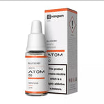 Load image into Gallery viewer, A bottle of Hangsen Blueberry e-liquid with a label indicating the product strength of 50mg/ml and nicotine content, alongside its packaging box.