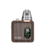 Load image into Gallery viewer, OXVA Xlim SQ Pro Pod Kit in Bronze Wood – compact and stylish pod vape with a smart display, adjustable power settings, and smooth draw activation.