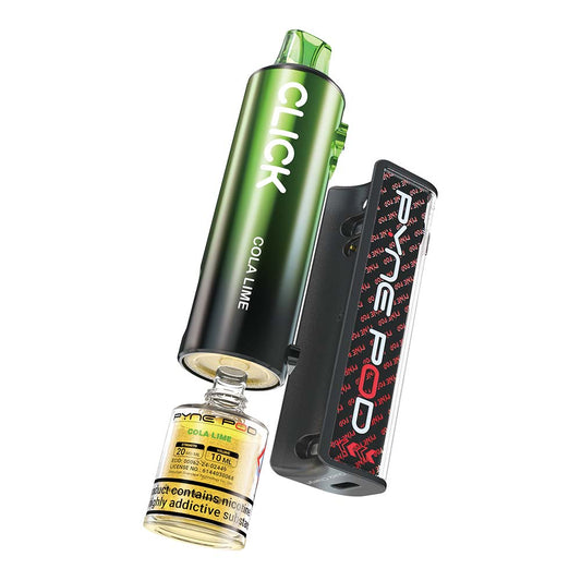 Pyne 50K Prefilled Pod in Cola Lime flavor – sleek, high-capacity prefilled pod with up to 50,000 puffs.