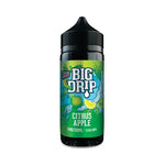 Load image into Gallery viewer, Big Drip 100ml 0mg E-Liquid by Doozy Vape Citrus Apple – nicotine-free vape juice with bold, fruity flavors and smooth 70VG/30PG blend