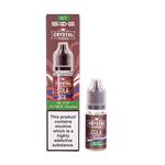 Load image into Gallery viewer, A product image showing a 10ml bottle of SKE Crystal Cola Ice e-liquid with a nicotine strength of 10mg/20mg, next to its packaging box which has a similar design and branding.