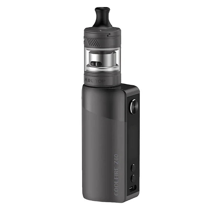 Innokin Coolfire Z60 Zlide Vape Kit in Gunmetal – advanced 60W vape kit with 2500mAh built-in battery, 2ml Zlide Top tank, and compatibility with Innokin Z coils for MTL and RDL vaping.