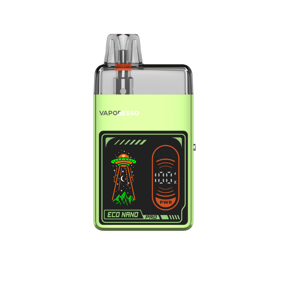 Vaporesso Eco Nano Pro Pod Kit in Emerald Green – compact and eco-friendly vape device with a sleek matte finish, refillable pod system, and reliable performance.