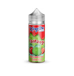 Load image into Gallery viewer, A bottle of Kingston Fantango Strawberry Lime Ice e-liquid with a red and green label, indicating the flavor of the juice.