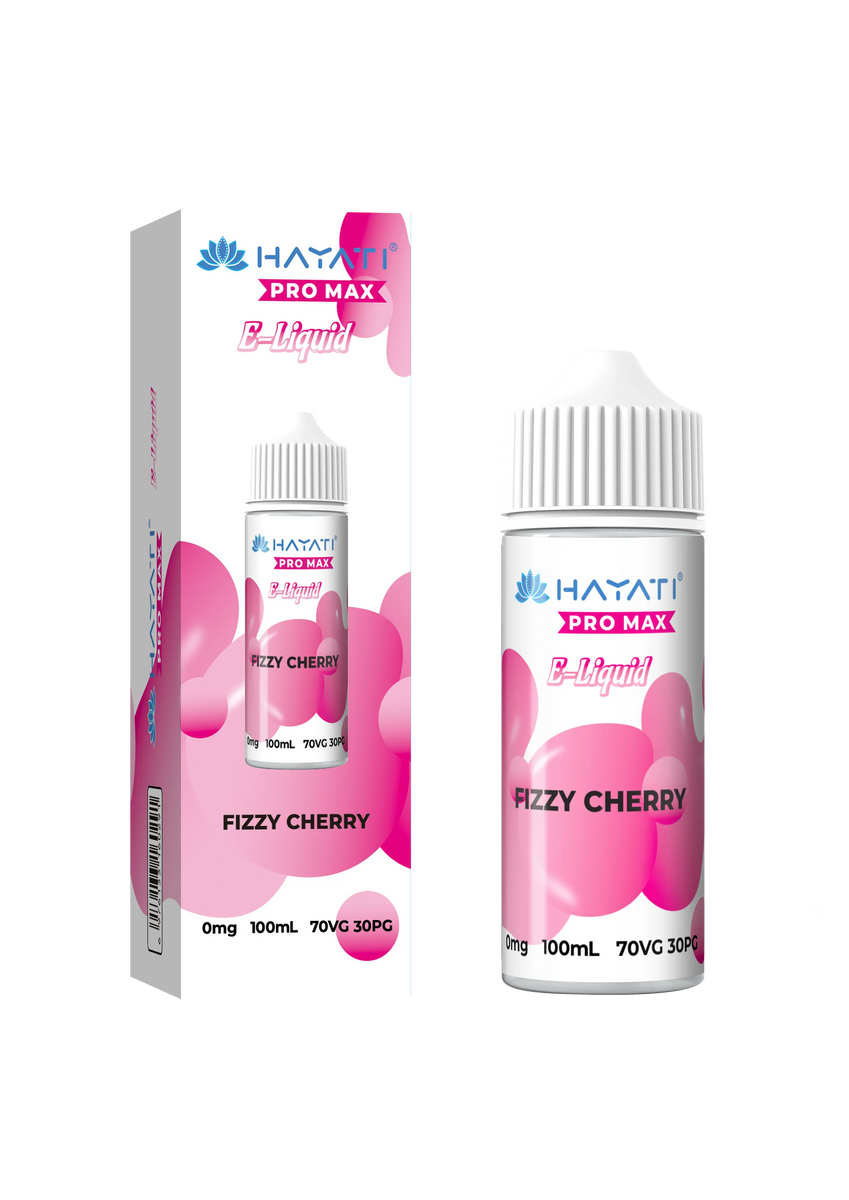 cherry hayati pro max FIZZY CHERRY HAYATI PRO MAX E-LIQUID 100ML NO NICOTINE – Eco Smok Vape Store