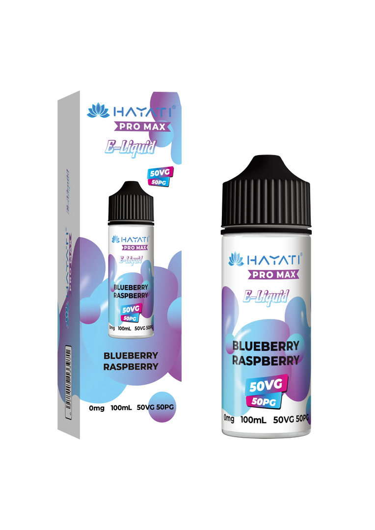 Blueberry Raspberry Hayati Pro Max E-Liquid 100ml – no nicotine vape juice with rich flavor and smooth 50/50 VG PG blend