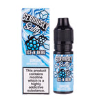 Load image into Gallery viewer, A 10ml bottle of Seriously Salty Ice N Berg Nic Salt E-Liquid with a childproof cap and a label indicating high nicotine strength of 20mg.