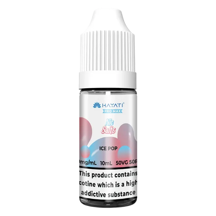 Hayati Pro Max Ice Pop Nic Salt vape juice, delivering smooth nicotine satisfaction and a refreshing vape experience.