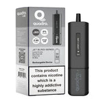 Load image into Gallery viewer, Jet Black Series Quadro 2.4k Disposable Vape: Big Puffs, 2400mAh, 20mg