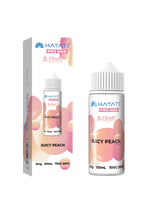 Load image into Gallery viewer, Juicy Peach Hayati Pro Max E-Liquid 100ml – no nicotine vape juice with rich flavor and smooth 70/30 VG PG blend