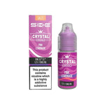 Load image into Gallery viewer, A product image showing a 10ml bottle of Pink Lemonade SKE Crystal Nic Salt E Liquid, with packaging displaying the flavor and nicotine strength options.