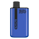 Load image into Gallery viewer, IVG SAVR Prefilled Pod Kit in Blue Razz Lemonade flavor – sleek vape device with up to 10,000 puffs.