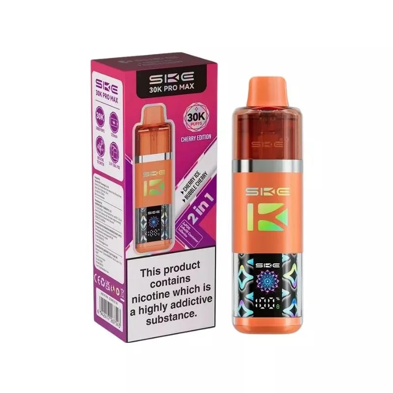 SKE 30K Pro Max 2-in-1 Pod Kit Cherry Edition – dual-flavor, high-performance vaping device