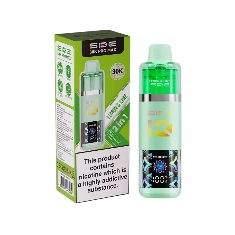 SKE 30K Pro Max 2-in-1 Pod Kit Lemon Lime – dual-flavor, high-performance vaping device
