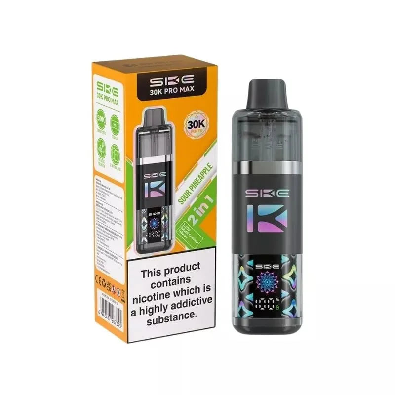 SKE 30K Pro Max 2-in-1 Pod Kit Sour Pineapple – dual-flavor, high-performance vaping device