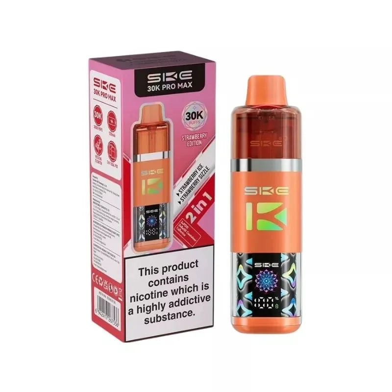 SKE 30K Pro Max 2-in-1 Pod Kit Strawberry Edition – dual-flavor, high-performance vaping device