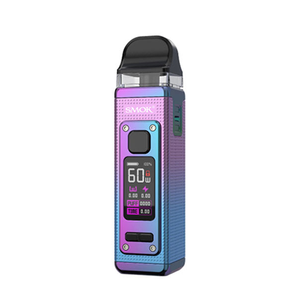 SMOK RPM 4 60W Pod Kit in Cyan Pink – versatile vape device with up to 60W output, compact design, and a vivid display for advanced control.