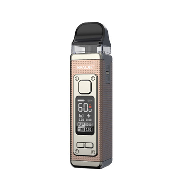 SMOK RPM 4 60W Pod Kit in Rose Gold – versatile vape device with up to 60W output, compact design, and a vivid display for advanced control.