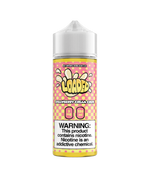 Load image into Gallery viewer, A 120ml bottle of Strawberry Cream Crepe loaded e-liquid with various flavor options such as Apple Fritter, Lemon Bar, and Melon Milkshake.