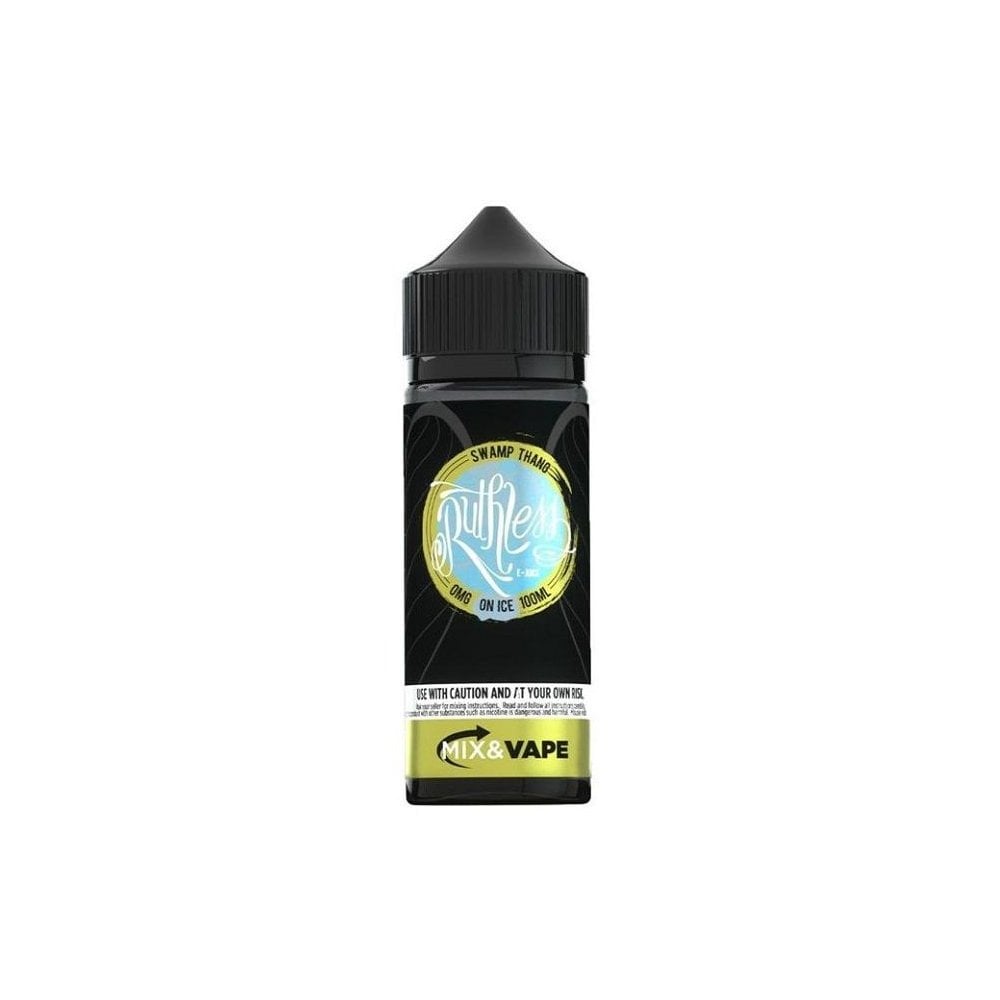 100ml bottle of Swamp Thang On Ice Ruthless E-liquid by Cloud Chaser Vape Juice