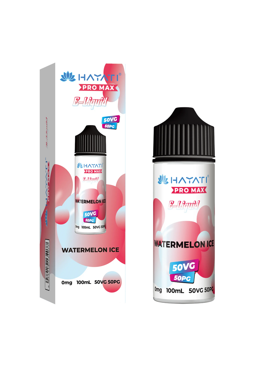WATERMELON ICE HAYATI PRO MAX E-LIQUID 100ML NO NICOTINE  Eco Smok Vape  Store