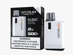 Load image into Gallery viewer, Vaporlax Kubic Refillable Pod Kit in Arctic White – compact and stylish refillable vape device with a smooth draw activation, and user-friendly design.