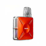 Load image into Gallery viewer, Aspire Cyber X Vape Pod Kit in Coral Orange – futuristic and compact pod system with a side-fire button, adjustable airflow, and mesh coil technology for smooth, flavorful vaping.