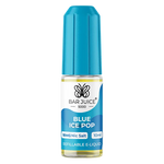 Load image into Gallery viewer, A product image showing a Bar Juice 5000 e-liquid bottle next to its packaging box. The packaging is predominantly blue with graphic designs and product information.