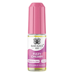 Load image into Gallery viewer, A product image showing a box and a bottle of Bar Juice 5000 Nic Salt Vape juice, with the flavor being Fizzy Cherry. The box is pink and white, and the bottle is clear with a pink label.