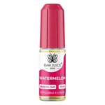 Load image into Gallery viewer, Bar Juice 5000 e-liquid bottle in Watermelon flavor, with a pink and white label, indicating 10ml capacity, 50/50 VG/PG nicotine strength, and product information.