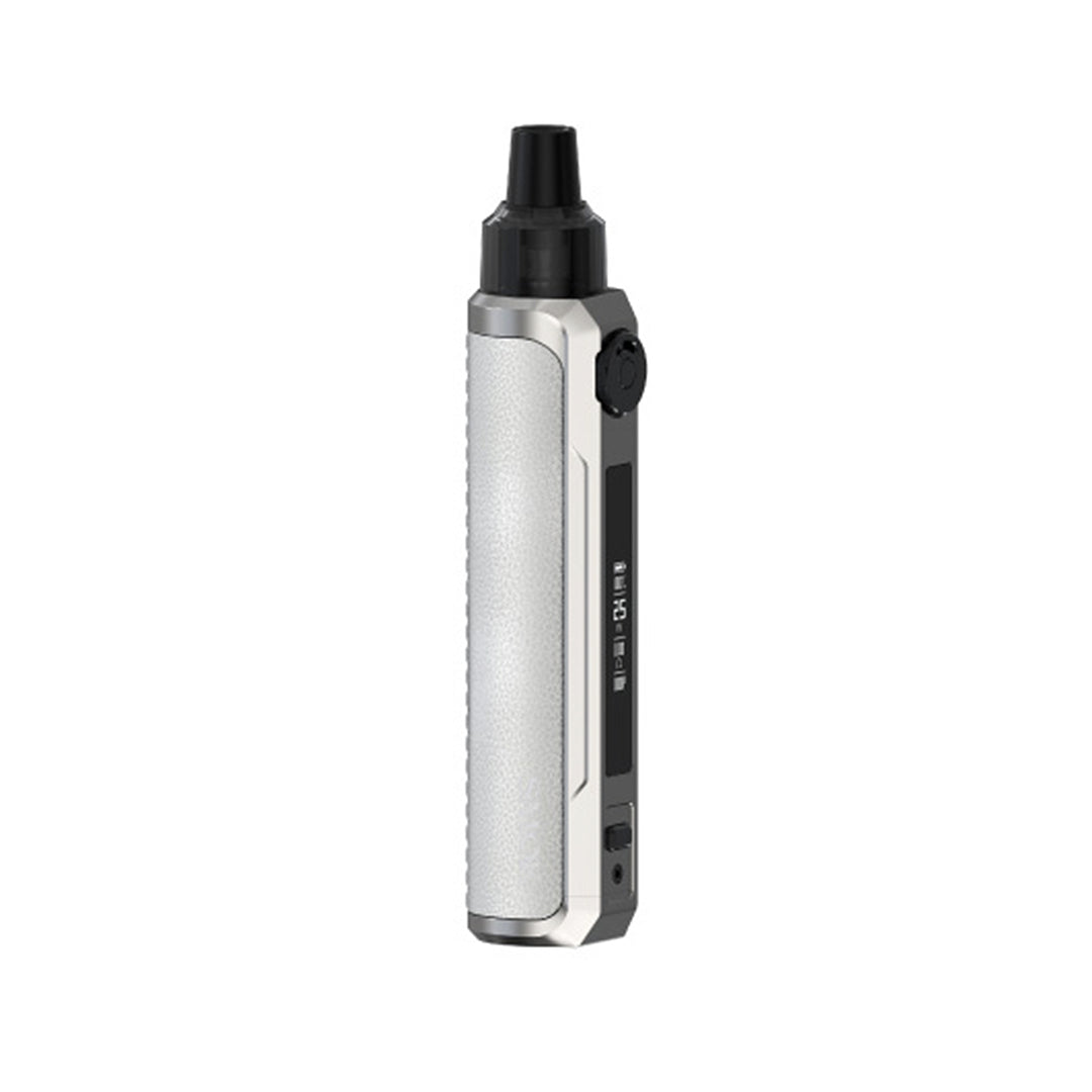 SMOK RPM 25W Vape Kit in Beige White Leather – elegant and compact vape device with a leather-textured grip, adjustable wattage up to 25W, and smooth MTL performance.