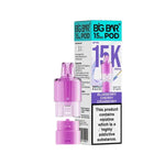 Load image into Gallery viewer, Big Bar 15K Pro Blueberry Cherry Cranberry prefilled pods with 15000 puffs, nic salt e-liquid, mesh coil and refill container