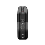 Load image into Gallery viewer, Vaporesso Luxe X Pod Vape Kit in Black – stylish and futuristic pod system with a transparent black finish, built-in 1500mAh battery, COREX mesh coil technology, and adjustable airflow for versatile vaping.