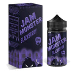 Load image into Gallery viewer, 100ml shortfill bottle of Jam Monster E-Liquid in Blackberry flavor, crafted with a 75VG/25PG blend for bold flavor and thick clouds, TPD-compliant and nicotine-free with space for nic shots.