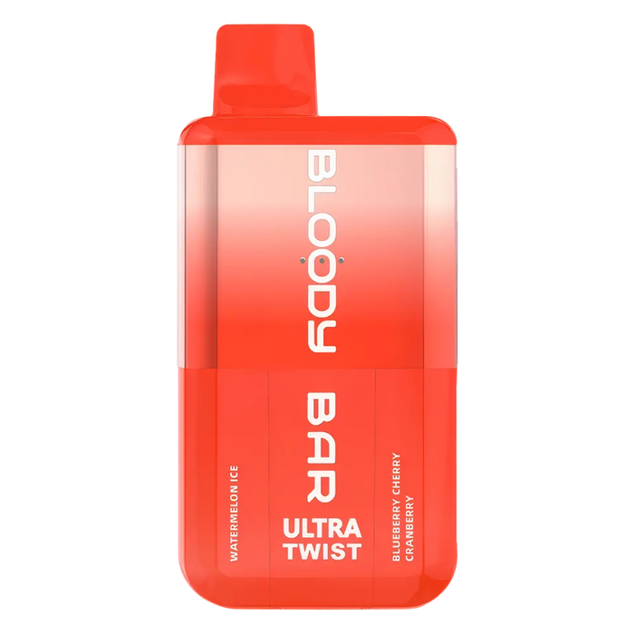 Bloody Bar Ultra Twist 20K Prefilled Pod Kit in Blue Razz Bear / Bear Mix – dual-flavor vape device with up to 20,000 puffs.