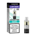 Load image into Gallery viewer, HAWCOS x Lost Mary Pro Max 7000 Blueberry Razz Gami prefilled pod kit with high-capacity rechargeable device