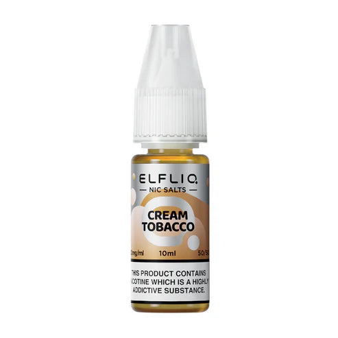 Buy Elfliq Cream Tobacco/Snow Tobacco Nic Salt Vape Juice 10ml