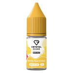 Load image into Gallery viewer, Crystal Clear Nic Salt Vape Juice 10ml White Peach Razz – smooth, high-quality nicotine salt e-liquid for a clean and satisfying vape
