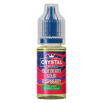 Load image into Gallery viewer, SKE Crystal Nic Salt 10ml E-Liquid in Blueberry Sour Raspberries flavor, available in 10mg or 20mg strength with a 50/50 VG/PG ratio.