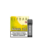 Load image into Gallery viewer, Elf Bar Elfa prefilled pod in Mango flavor, delivering a sweet and tropical ripe mango taste, designed for use with the Elf Bar Elfa device for a smooth and refreshing vaping experience.